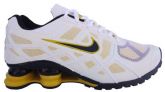 Tênis Nike Shox Turbo 12 Branco e Amarelo